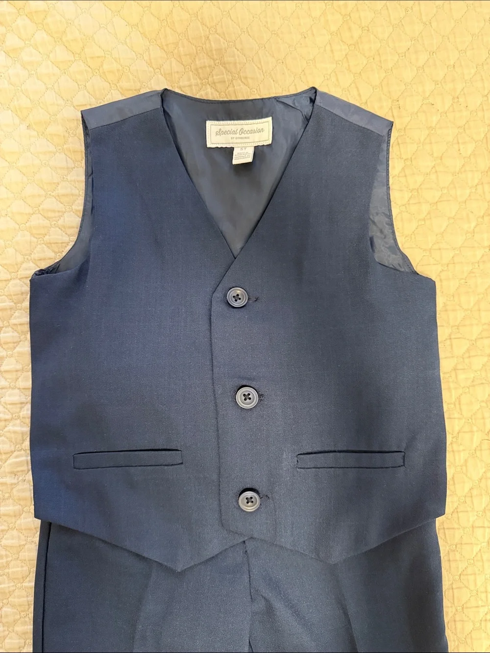 Gymboree Navy Special Occasion Vest, Pants, Tie(children’s place)